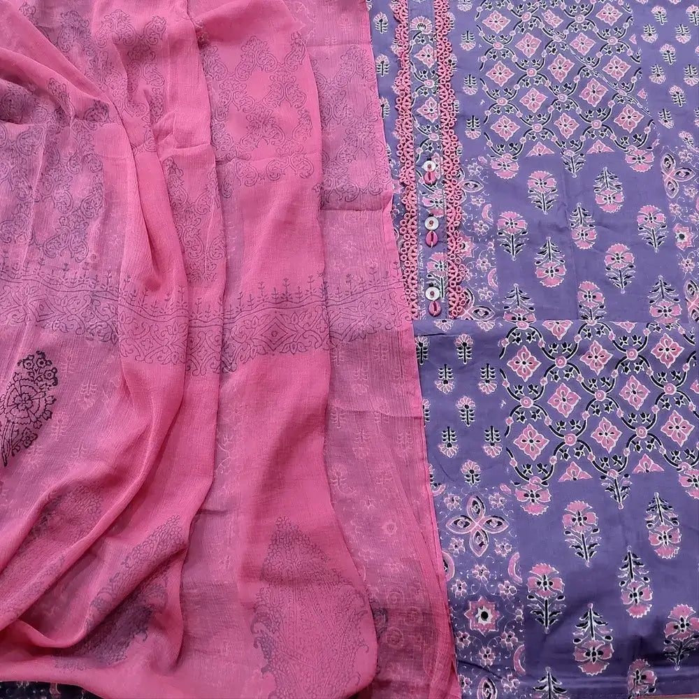 Purple soft cotton salwar material ap251002-Neidhal