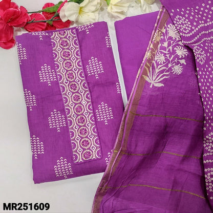 Purple soft cotton unstitched salwar material mr251609-Neidhal