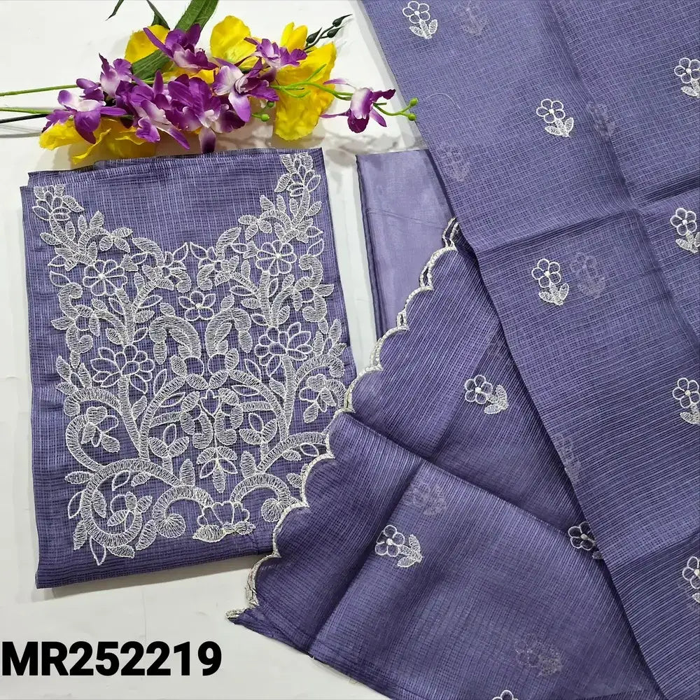 Purple tissue kota silk cotton salwar material mr252219-Neidhal