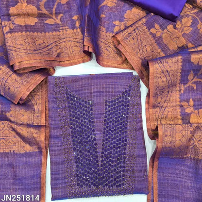 Purple tissue silk cotton salwar material jn251814-Neidhal