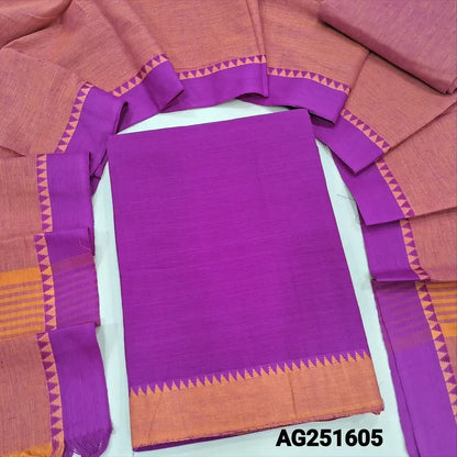 Purplish pink premium handloom cotton salwar material ag251605-Neidhal