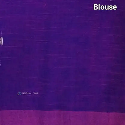 CODE NS07: Rani pink designer pure linen saree hand woven design all over heavy zari lines on pallu plain running