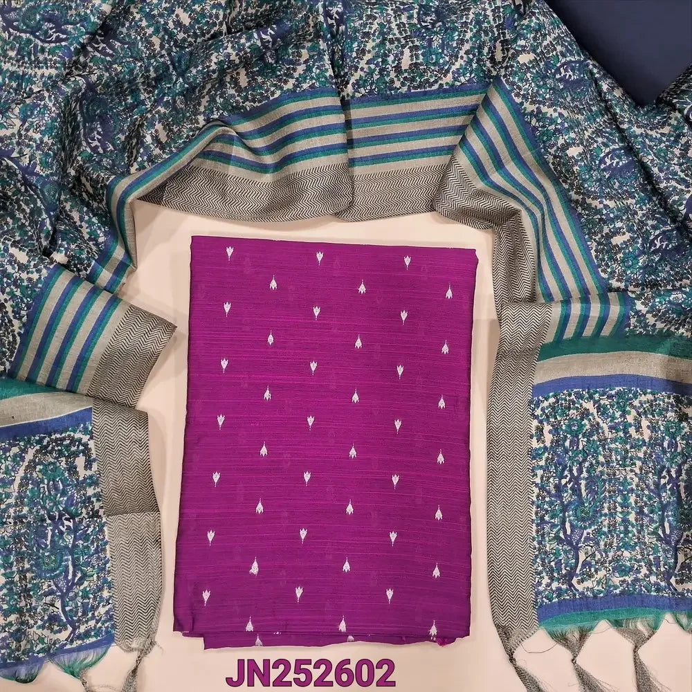 Rani pink slub silk cotton salwar material jn252602-Neidhal