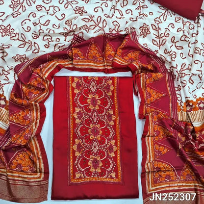 Reddish maroon modal cotton salwar material jn252301-Neidhal