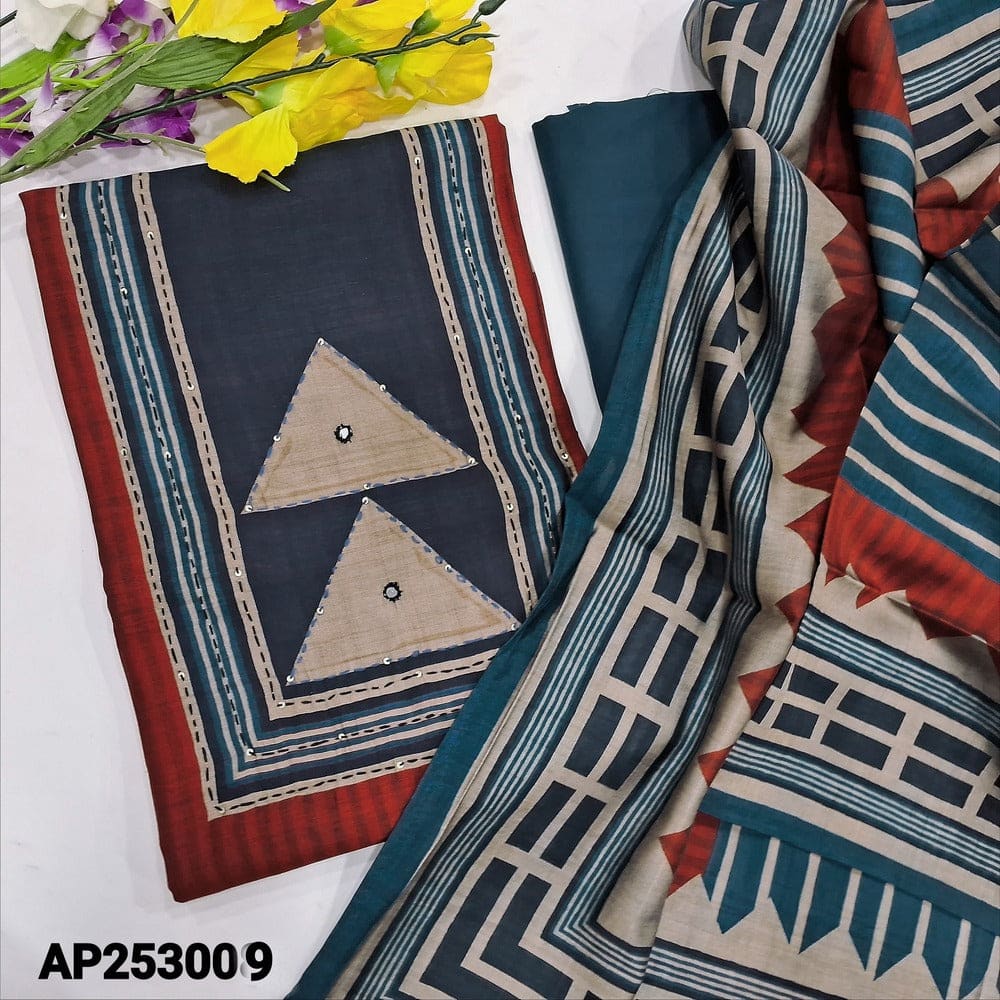 Reddish maroon vertical printed modal maslin salwar material ap253009-Neidhal