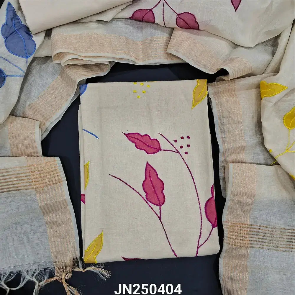 Rich beige designer cotton salwar material jn250404-Neidhal