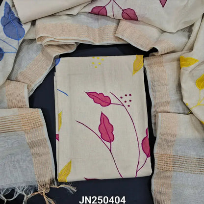 Rich beige designer cotton salwar material jn250404-Neidhal