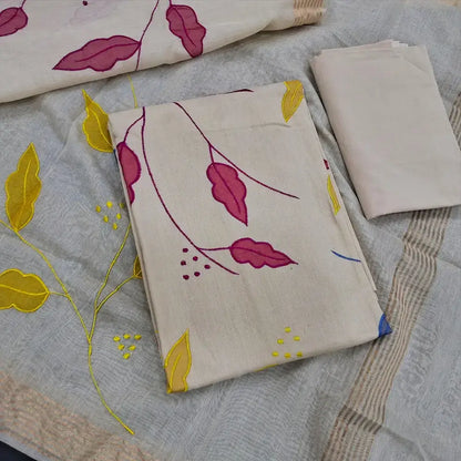 Rich beige designer cotton salwar material jn250404-Neidhal