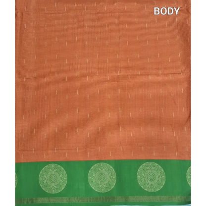Rust orange fancy chappa silk saree ns217-Neidhal