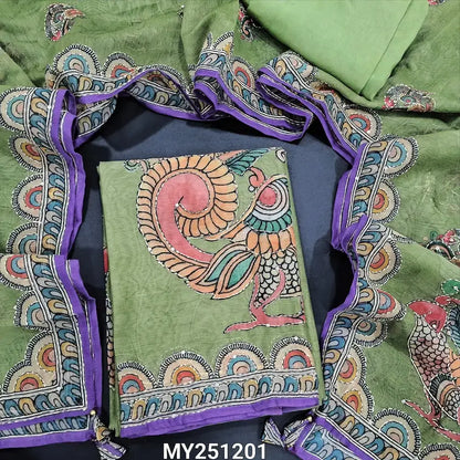 Sage green digital printed silk cotton salwar material my251201-Neidhal