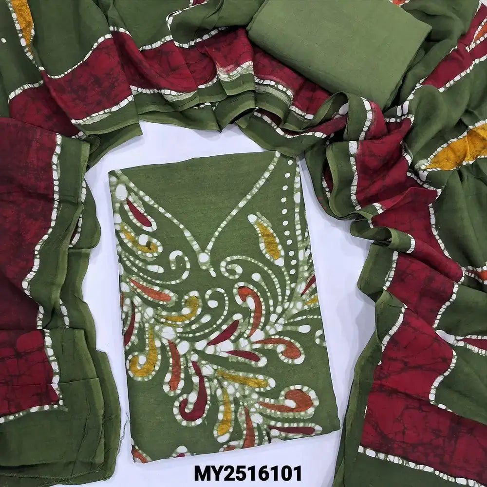 Sage green modal cotton salwar material my2516101-Neidhal