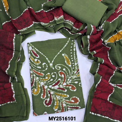 Sage green modal cotton salwar material my2516101-Neidhal