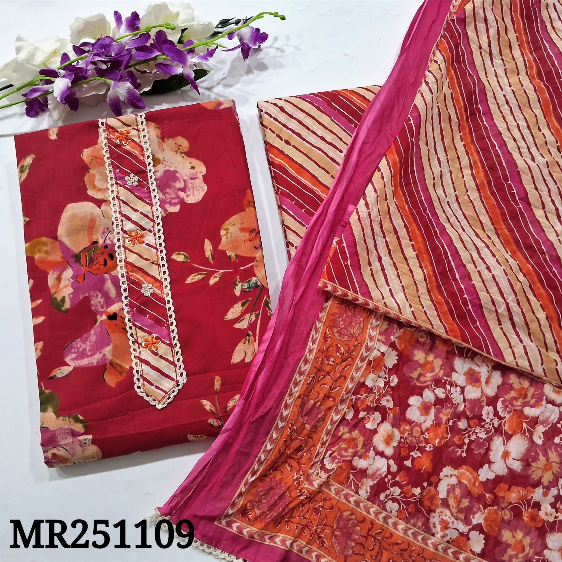 Shop Reddish Maroon Premium Cotton Salwar Material – Neidhal