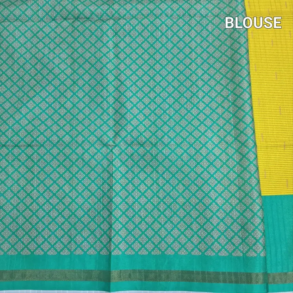 Sunshine yellow fancy chappa silk saree ns193-Neidhal