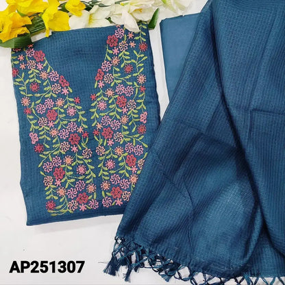 Teal blue fancy kota salwar material ap251307-Neidhal