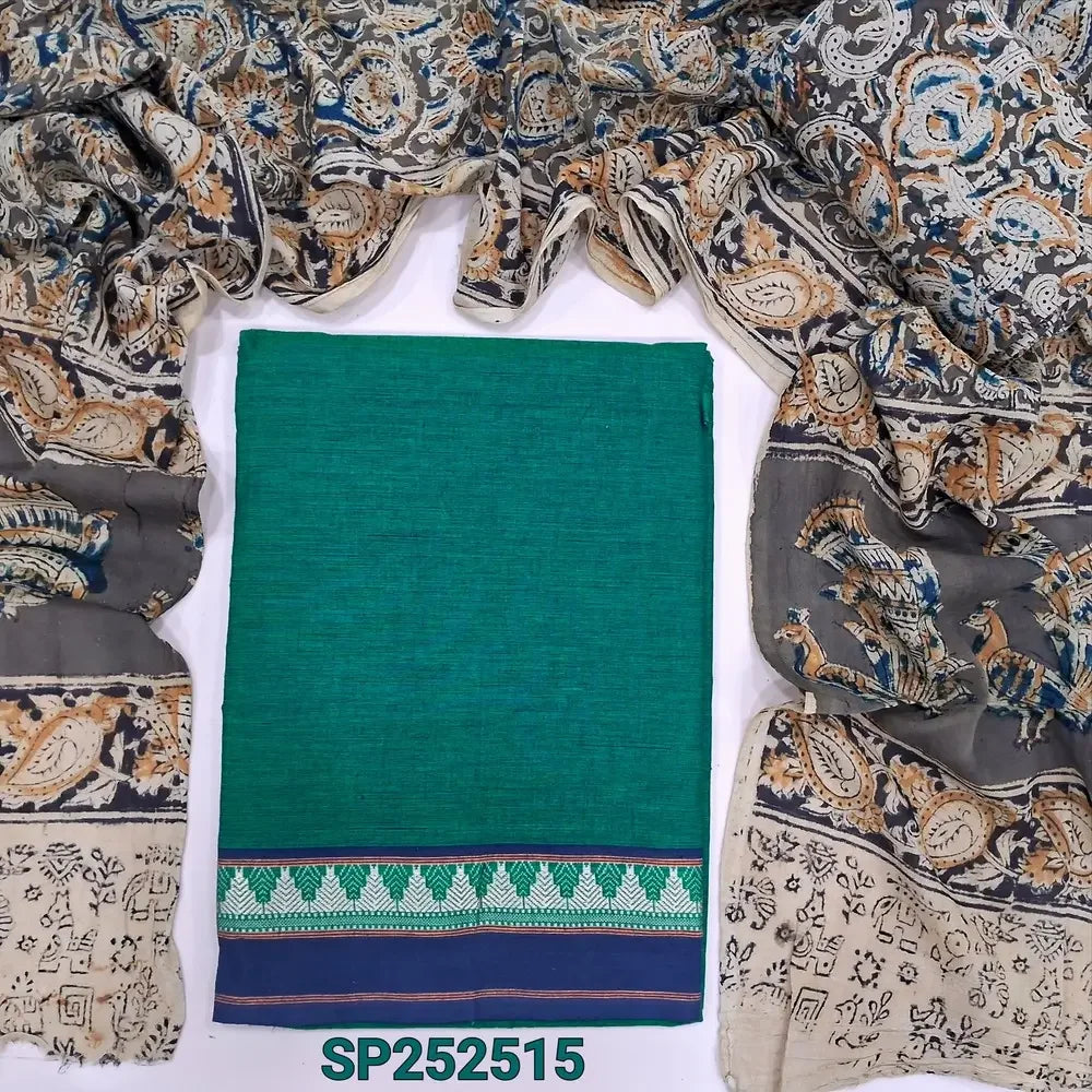 Teal Green south handloom cotton salwar material SP252515-Neidhal
