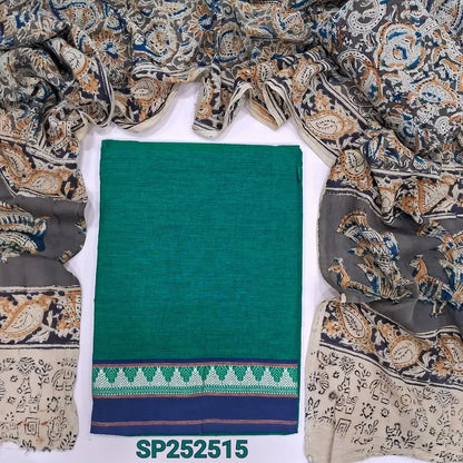 Teal Green south handloom cotton salwar material SP252515-Neidhal
