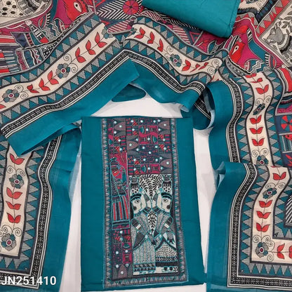 Turquoise blue cotton salwar material jn251410-Neidhal