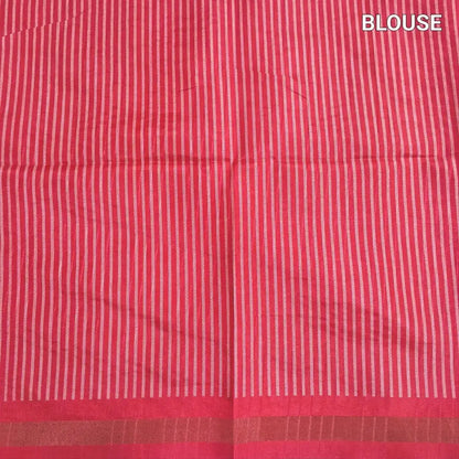 Turquoise blue printed chappa silk saree ns232-Neidhal