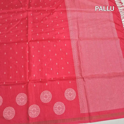 Turquoise blue printed chappa silk saree ns232-Neidhal