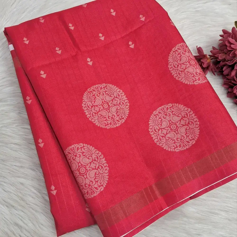 Turquoise blue printed chappa silk saree ns232-Neidhal