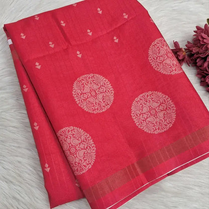 Turquoise blue printed chappa silk saree ns232-Neidhal