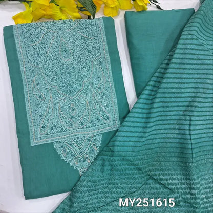 Turquoise blue soft cotton salwar material my251615-Neidhal
