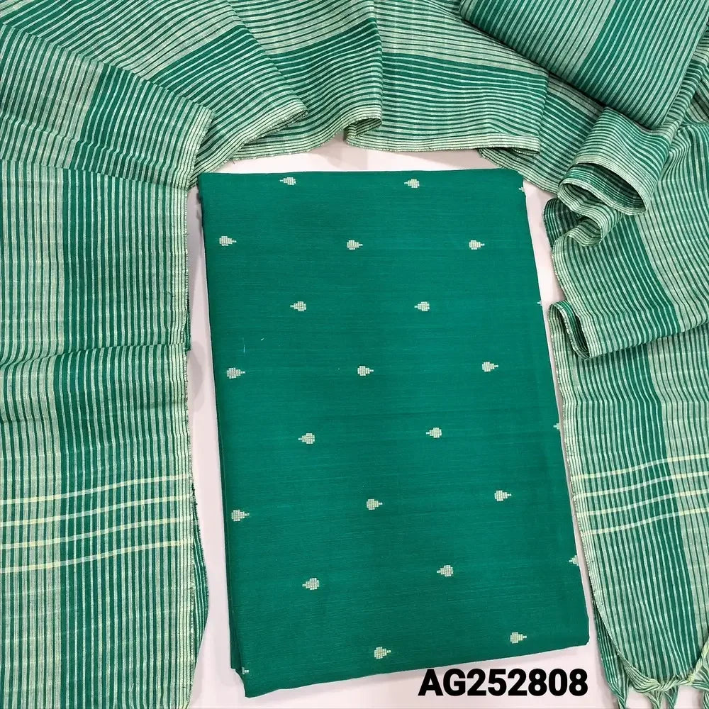 Turquoise green south handloom cotton salwar material ag252808 Neidhal
