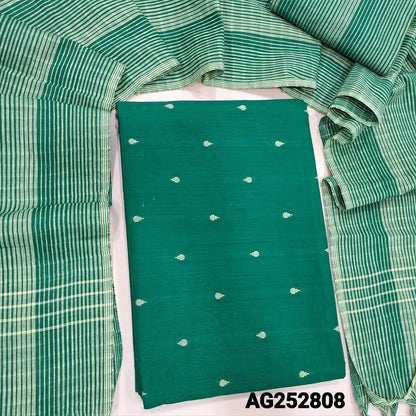 Turquoise green south handloom cotton salwar material ag252808 Neidhal