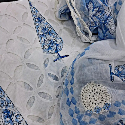 White cotton salwar material my251501-Neidhal