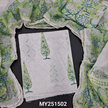 White cotton salwar material my251502-Neidhal