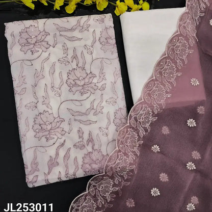 White crinkled chiffon salwar material jl253011-Neidhal