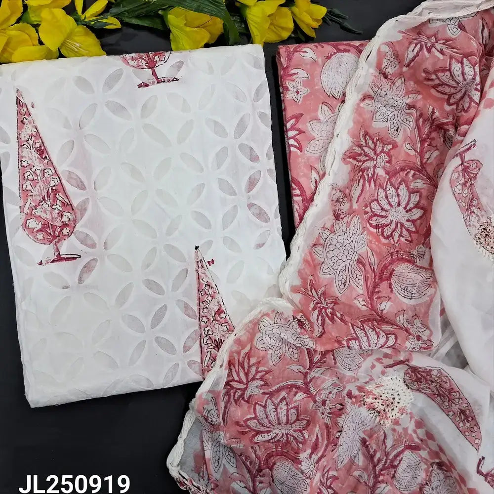 White designer pure cotton salwar material jl250919-Neidhal