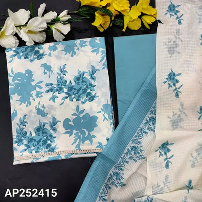 White floral printed soft cotton salwar material ap252415-Neidhal