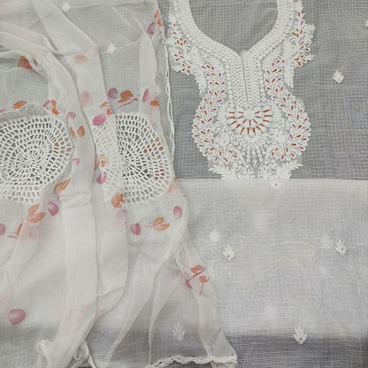White kota salwar material ap251202-Neidhal
