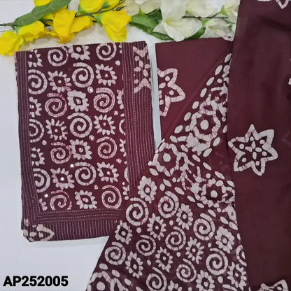 Wine purple kantha cotton salwar material ap252005-Neidhal