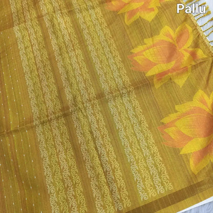yellow digital printed fancy chappa silk saree ns122-Neidhal