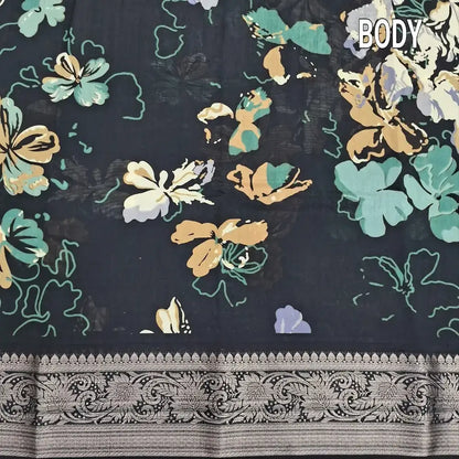 Yellow organza saree ns225-Neidhal