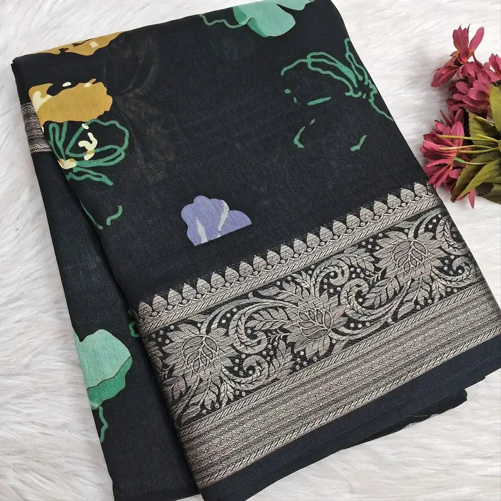 Yellow organza saree ns225-Neidhal