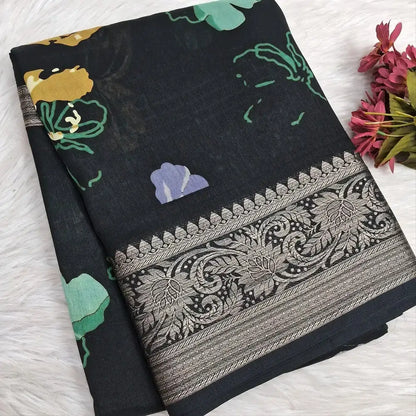 Yellow organza saree ns225-Neidhal