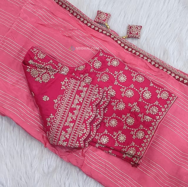 Dn 1016174 By Amoha Designer Partywear Readymade Saree Collection Amoha  Wholesale Sarees Catalog