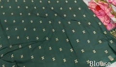 CODE WS1325 :Designer Pastel Green Pure Dola silk saree,double side kanchi borders,beautiful lotus prints all over,zari lines for pallu,sott silkcotton blouse with  zari buttas