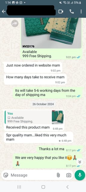 Received this product mam.. Spr quality mam... Liked this very much mam- Reviewed on 26  OCT -2024