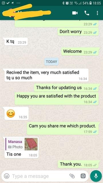 Received the item, Very so much satisfied.. Thank you so much.. This one very nice. - Reviewed on 02-Feb-2019
